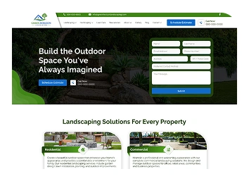 UI/UX Designer Greem Horizon Portfolio Image