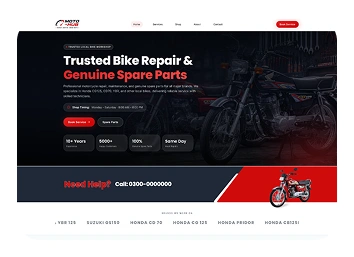 UI/UX Designer Bike Portfolio Image