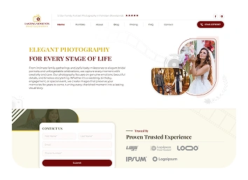UI/UX Designer Lasting Moments Portfolio Image